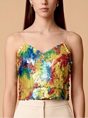 Steven Lejambe Vibrant Sequin Camisole